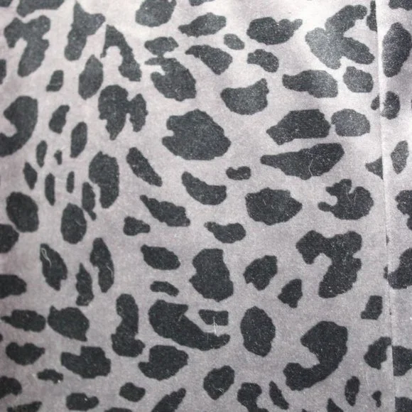 Chico's Velour Animal-Print Legging Pants Gray Black Plus Size 4 20/22 H12256 - Picture 4 of 9